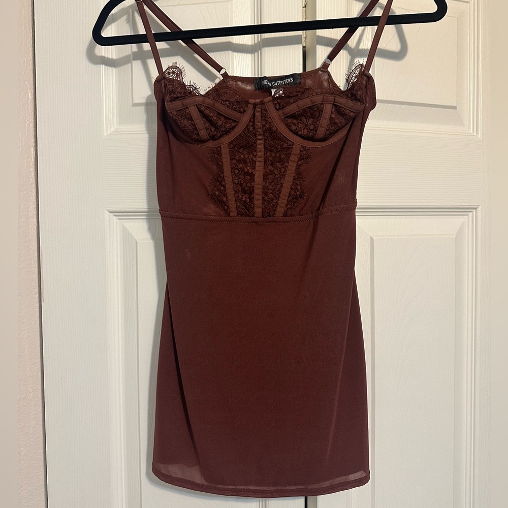 Urban Outfitters Brown corset dress